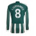 Tanie Strój piłkarski Manchester United Bruno Fernandes #8 Koszulka Wyjazdowej 2023-24 Długie Rękawy